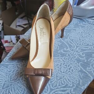 Butter!! Suede And Patent Pumps